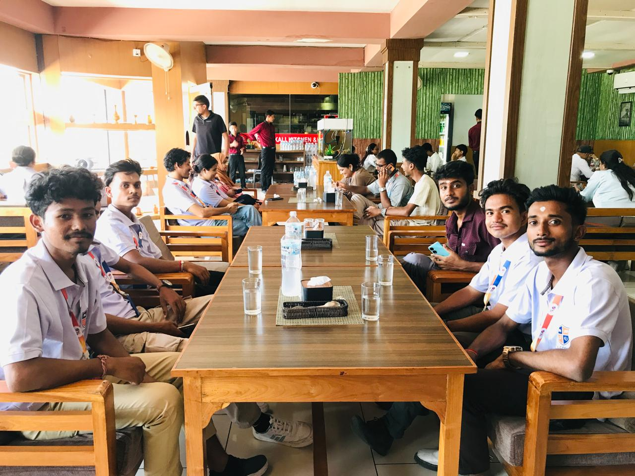 BBA students in a group business discussion